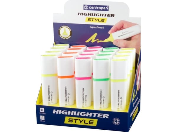 Centropen HIGHLIGHT CENTROPEN STYLE FLUO 6252 DISPLAY 20 PIECES