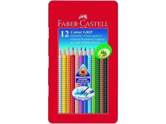 Faber-Castell GRIP 2001 - Fargeblyant - assorterte farger (en pakke 12)