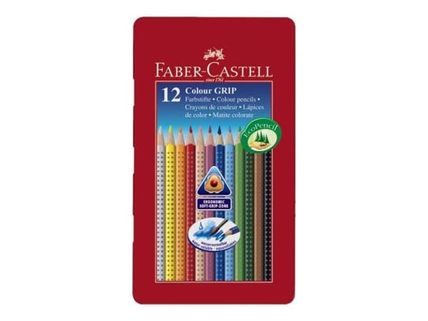 Faber-Castell GRIP 2001 - Fargeblyant - assorterte farger (en pakke 12)