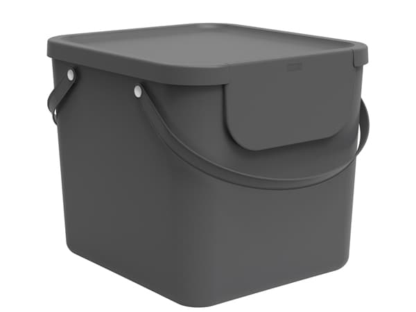 Rotho Albula, 40 l, Rektangulär, Plast, Antracit, Plast, 398 mm