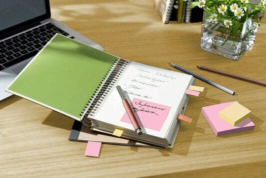 Post-it Sticky Notes Recycling, 76 x 127 mm, ass. farver, pakke a 16 stk