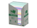 Miniatyrbild 1 av 5: Post-it Sticky Notes Recycling, 76 x 127 mm, ass. farver, pakke a 16 stk