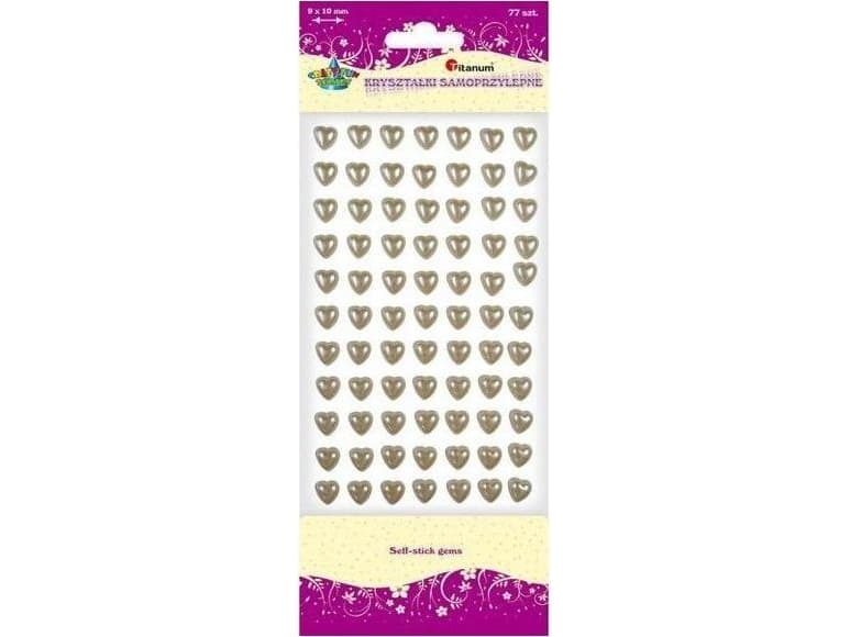 Titanum Self-adhesive crystals, pearls, pearls, 77pcs