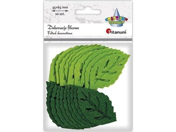 Titaanihuopalehdet 65x37mm mix 20kpl