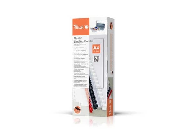 Peach Binderücken weiß 10mm 100er-Pack