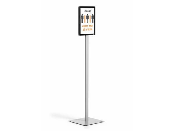 Durable INFO STAND BASIC A4 1 ST 501257 (501257), Informasjonsvisning, A4, Metall, Plast, Grå, 21 cm, 29,7 cm
