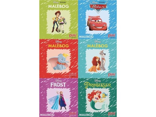 Krea Pixi® Sarja 3: Disney-värityskirjat (48 kpl) | Disney;Walt Disney Studio