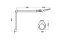 Miniatyrbilde 4 av 5: Forstørrelseslampe KFM LED ESD 5 diopter, sort