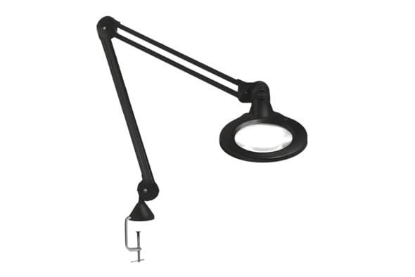 Forstørrelseslampe KFM LED ESD 5 diopter, sort