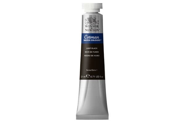 Cotman watercolour 21ml Lamp Black 337