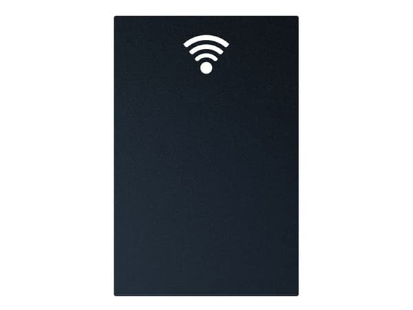 Securit FB-WIFI, Melamine, Harpiks, Velcro mappe, Sort