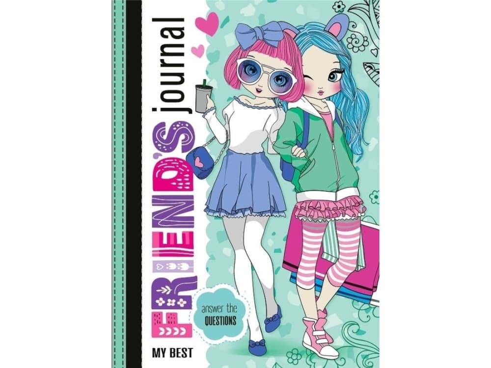 Fresh Friends notebook 135x197/48K TW green glitter
