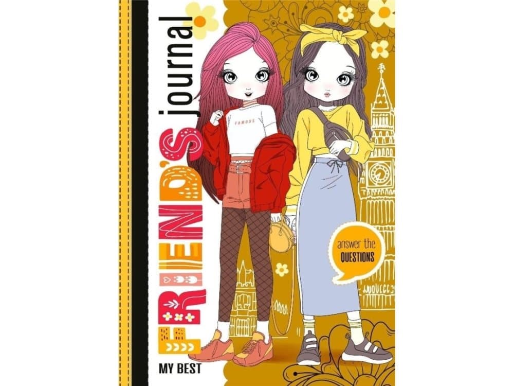 Fresh Friends notebook 135x197/48K TW yellow glitter