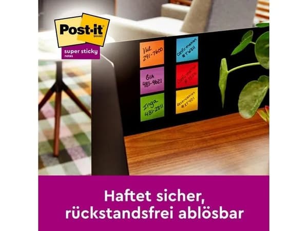 Super Sticky Notes Post-it® Playful, 47,6 x 47,6 mm - (12 stk.)