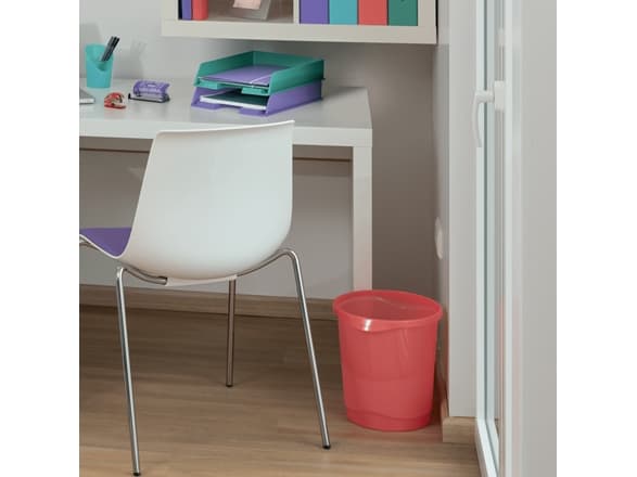 Esselte Colour'Breeze - Avfallskurv - 14 L - håndtak - plast - translucent lavendel