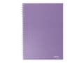 Miniatyrbild 2 av 2: Esselte Colour'Breeze - Anteckningsblock - trådbunden - A5 (148 x 210 mm) - 80 ark / 160 sidor - linjerad - 2 hål - lavendel - kartong