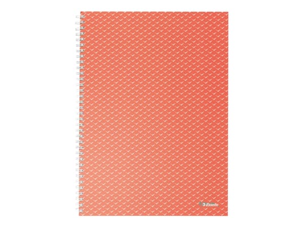 Esselte Colour'Breeze A4 notesblok linjeret, spiralindbundet Koral - (4 stk.)