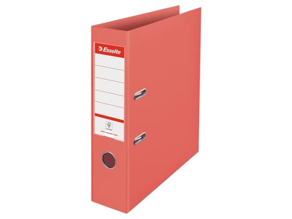 Esselte Colour'Breeze - Spakbågesfil - ryggbredd: 75 mm - för A4 (210 x 297 mm) - kapacitet: 500 ark - Coral