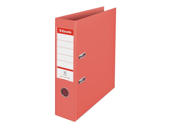 Esselte Colour'Breeze - Spakbågesfil - ryggbredd: 75 mm - för A4 (210 x 297 mm) - kapacitet: 500 ark - Coral