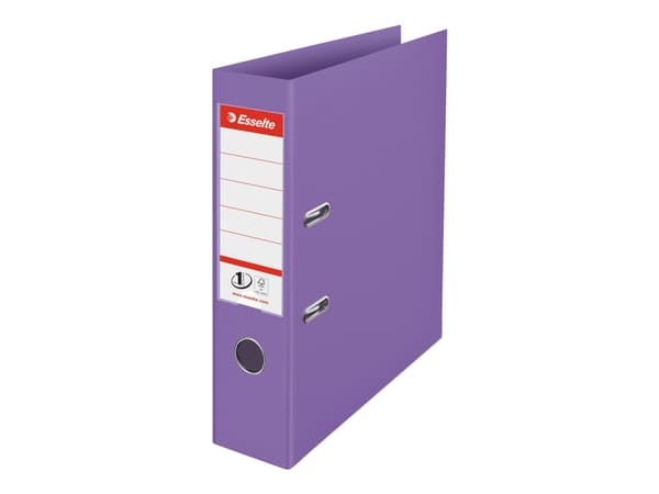 Esselte No.1 Colour'Breeze - Spakbågesfil - ryggbredd: 75 mm - för A4 (210 x 297 mm) - kapacitet: 500 ark - lavendel