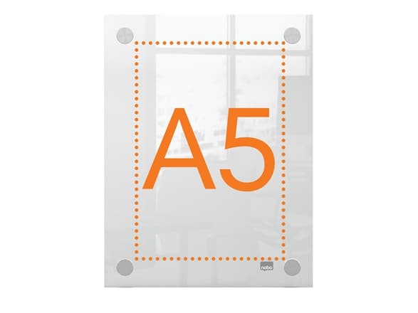 Nobo Premium Plus A5, 148 x 210 mm, Akryl, Horisontalt/vertikalt, Fiksert