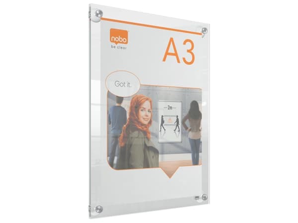 Nobo Premium Plus A3, 420 x 297 mm, Akryyli, Vaakasuuntaisesti/pystysuuntaisesti, Kannettava