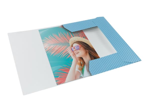 Esselte Colour'Breeze - 3-fliksmappe - for A4 (210 x 297 mm) - kapasitet: 150 ark - blå