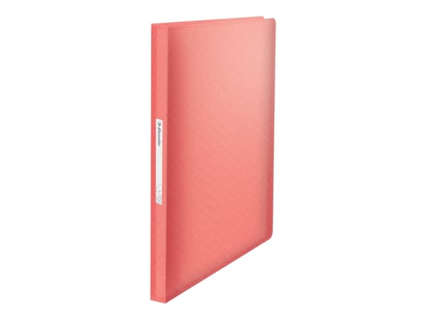 Esselte Colour'Breeze - Displaybok - 80 rom - bokryggbredde: 25 mm - for A4 (210 x 297 mm) - kapasitet: 160 ark - translucent coral