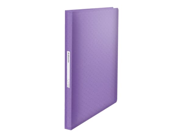 Esselte Colour'Breeze - Visningsbok - 80 utrymmen - ryggbredd: 25 mm - för A4 (210 x 297 mm) - kapacitet: 160 ark - genomskinlig lavendel