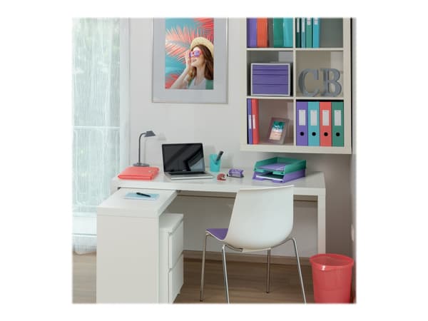 Esselte Colour'Breeze - Utvidbar mappe - 6 rom - 5 deler - for A4 (210 x 297 mm) - translucent lavendel