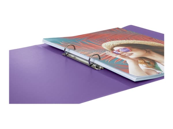 Esselte Colour'Breeze - Ringpärm - ryggbredd: 25 mm - för A4 (210 x 297 mm) - kapacitet: 140 ark - genomskinlig lavendel