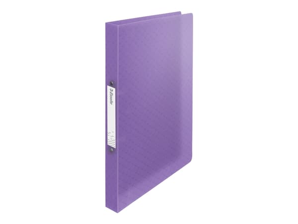 Esselte Colour'Breeze - Ringpärm - ryggbredd: 25 mm - för A4 (210 x 297 mm) - kapacitet: 140 ark - genomskinlig lavendel