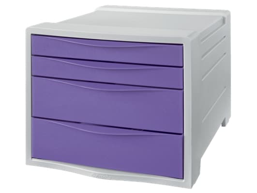 Esselte Colour'Breeze - Skuffskap - 4 skuffer - for A4 (210 x 297 mm) - lavendel