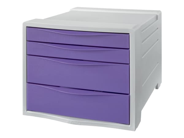 Esselte Colour'Breeze - Skuffskap - 4 skuffer - for A4 (210 x 297 mm) - lavendel