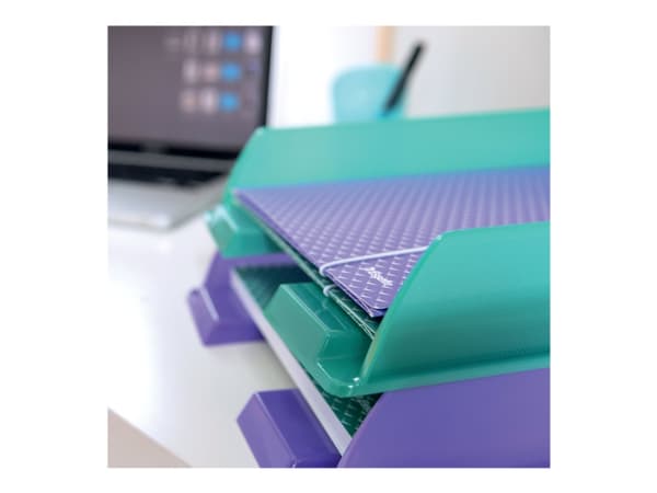 Brevbakke Esselte Colour'Breeze tran.lav - (10 stk.)