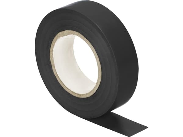 Orno 10 eristysnauhat 19mm, musta, palonesto, paksuus 0.13mm, pituus 20m