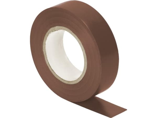 Orno 10 isolasjonsbånd 19mm, brun, flammehemmende, tykkelse 0,13mm, lengde 20m