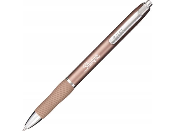 Sharpie 2162643, Indragbar gelpenna, Svart, Krom, Grå, Rose Gold, Metall, Medium, Rund