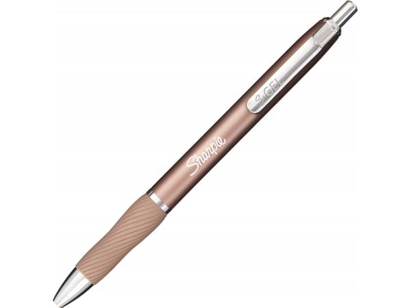 Sharpie 2162643, Indragbar gelpenna, Svart, Krom, Grå, Rose Gold, Metall, Medium, Rund