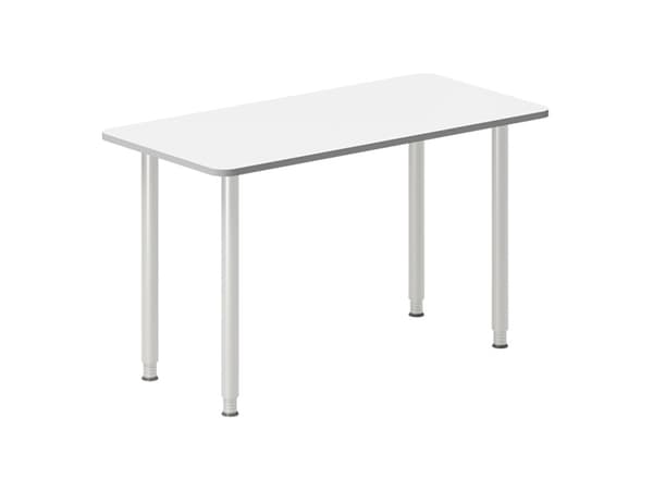 Pöytä DNA, valkoinen 1800x800 mm I-jalat/musta