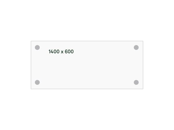 Skrivebord DNA, Bøg 1400x600 mm I-ben/Hvid