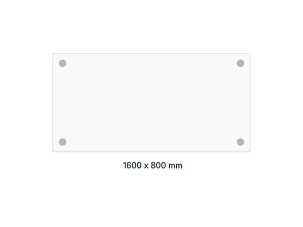 Skrivebord DNA, Bøg 1600x800 mm I-ben/Hvide