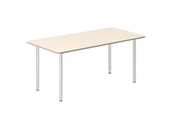 Työpöytä DNA, koivu 1200x600 mm I-jalat/musta