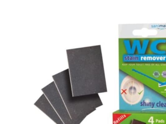 Sanimaid kalkfjerner refills - Pakke med 4 løse slibepads med Velcro til kalkfjerner
