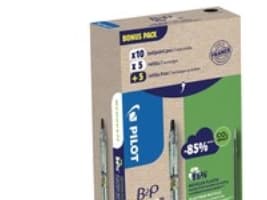 Pilot B2P Ecoball, Klips, Uttrykkbar kulepenn med hengefeste, Gjenfyllbar, Sort, 1 stykker, Medium