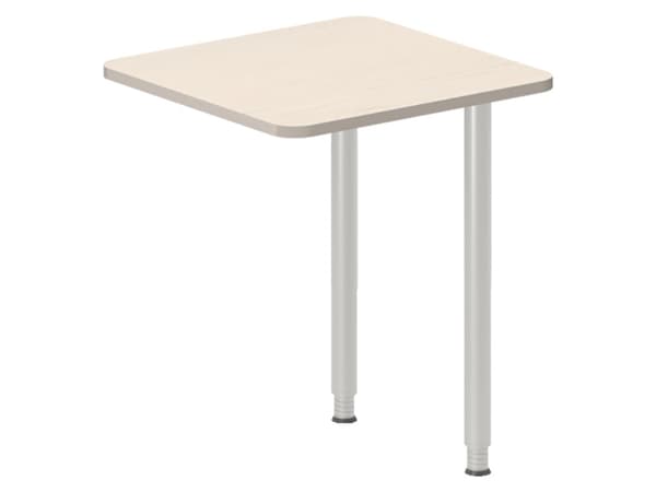 Skrivebord, tilbyg DNA Birk 1000x600 mm I-ben Sort