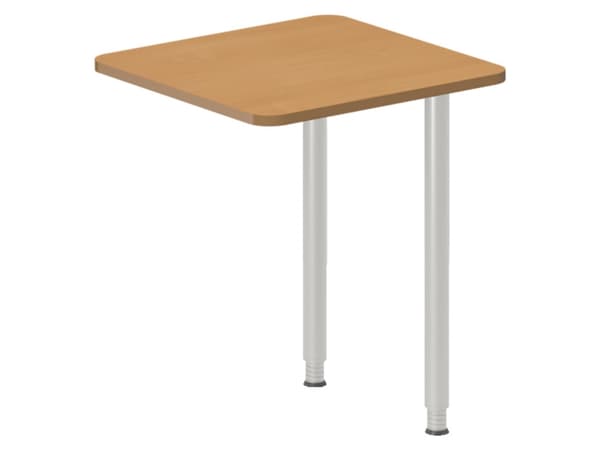 Skrivebord, tilbyg DNA Bøg 1200x600 mm I-ben Sort