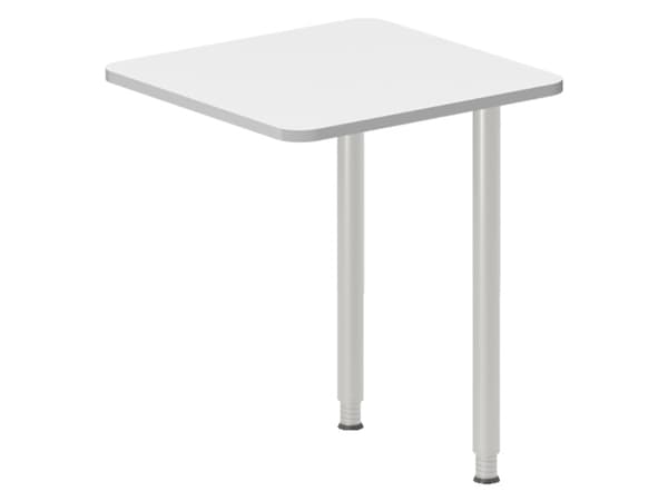 Työpöytä, jatko-osa DNA Valkoinen 600x600 mm I-jalat Valkoinen