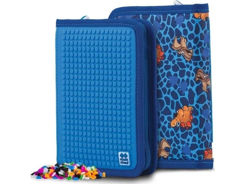 Cass pencil case movie School pencil case with a zipper and a blue panel