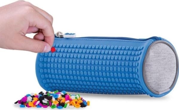 Cass Film Case Cass film Round pencil case with zipper with blue panel